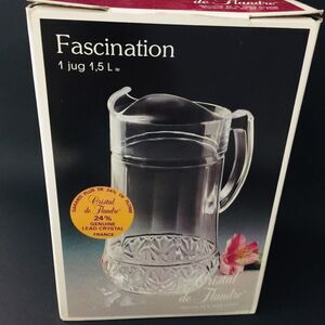 Cristal de Flandre France Fascination Jug Pitcher